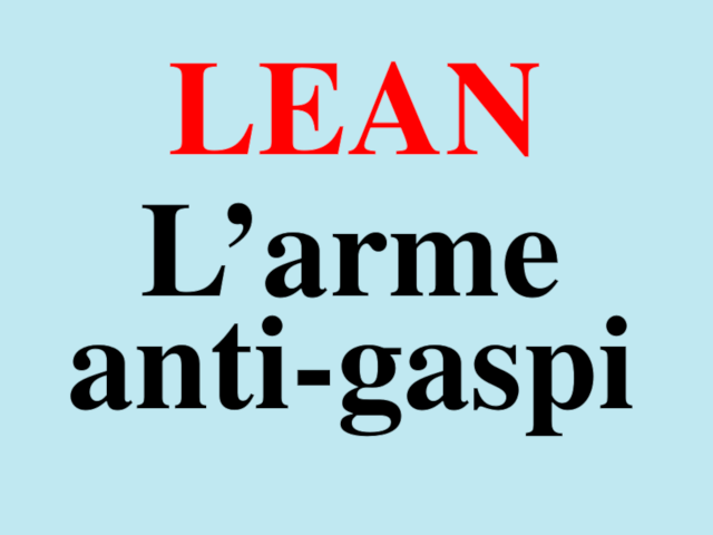 Lean - L’arme anti-gaspi